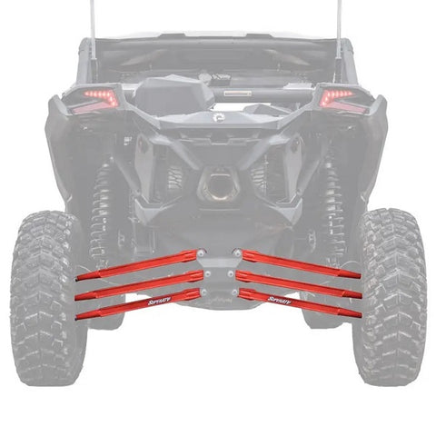 SuperATV Can-Am Maverick X3 Boxed Radius Arms Red