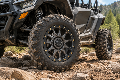 223 beadlock wheel installed on a Side-by-Side UTV 