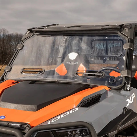 SuperATV Polaris General XP 1000 Scratch Resistant Vented Full Windshield