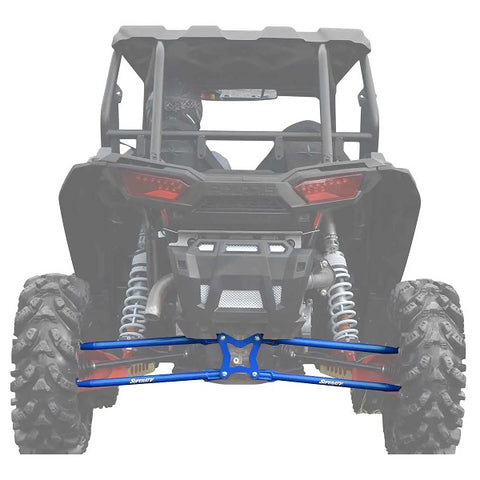 SuperATV Polaris RZR XP Turbo Rear Radius Arms VD Blue