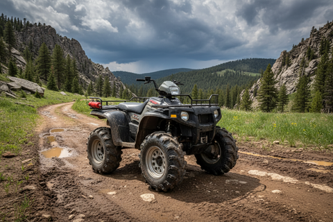 Kenda Executioner K538 Tire mounted on an ATV