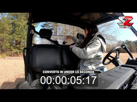 
                  
                    Load and play video in Gallery viewer, Seizmik Kawasaki Ridge Ranch Edition Folding Rear Windshield Video
                  
                