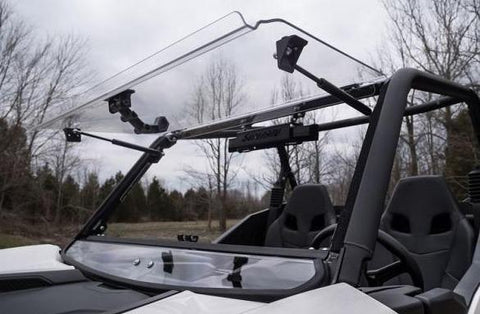 SuperATV Can Am Maverick Sport Flip Up Windshield