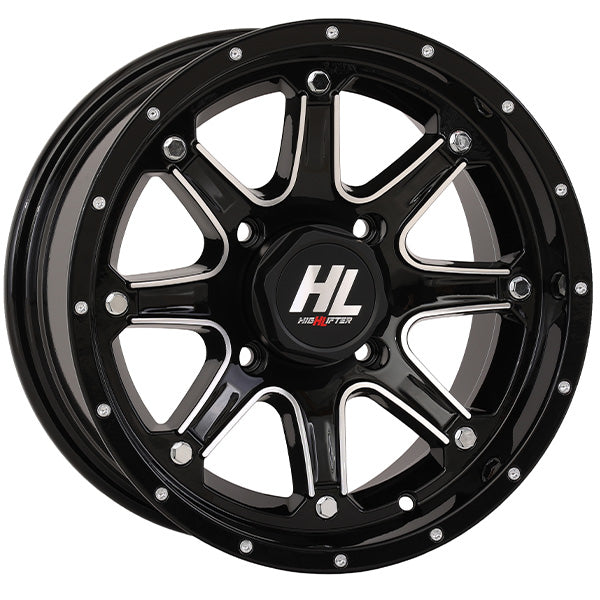 High Lifter HL4 Gloss Black & Machined Wheel - 14x7
