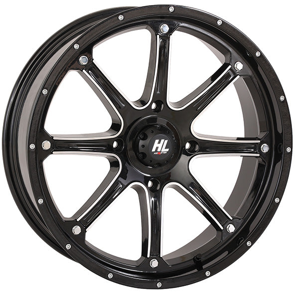 High Lifter HL4 Gloss Black & Machined Wheel - 20x6.5