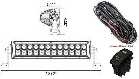 SuperATV Combination Spot Flood CREE LED 12 Inch Light Bar KG