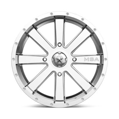 MotoSport Alloys MSA M34 Flash Chrome Wheel