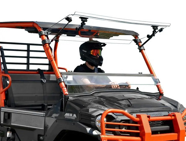 KAWASAKI MULE PRO SCRATCH RESISTANT FLIP WINDSHIELD