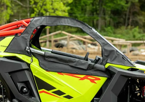 SuperATV Soft Cab Enclosure Upper Doors for Polaris RZR Pro R