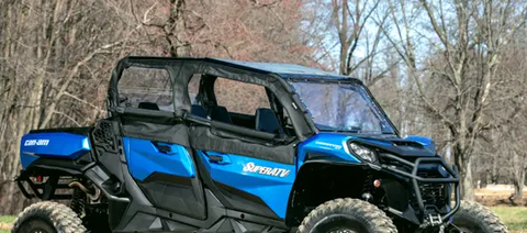 SuperATV Can Am Commander 1000R Max Primal Soft Cab Enclosure Upper Doors