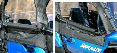 SuperATV Can Am Commander Max Primal Soft Cab Enclosure Upper Doors