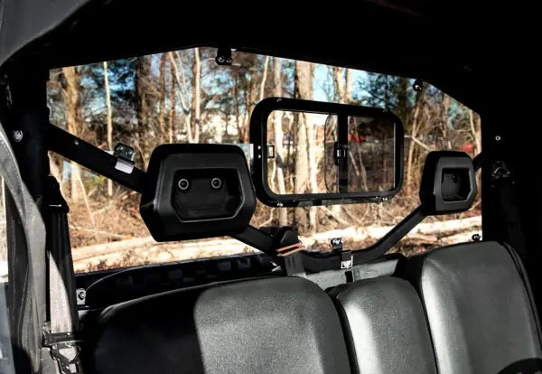 SuperATV Primal Soft Cab Enclosure Doors Can Am Defender Max Rear Sliding Windshield