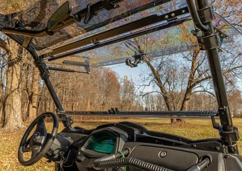 CFMoto UForce 800 Flip Up Windshield Open