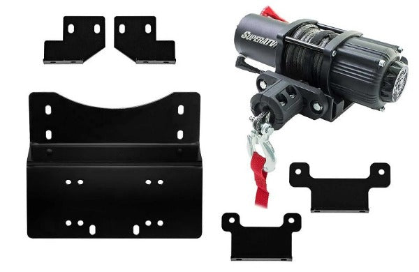 SuperATV Honda Pioneer Winch and Winch Mounts