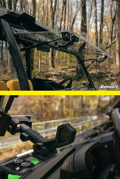 SuperATV John Deere Gator XUV 835M Flip Up Full Windshield