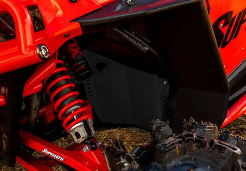 SuperATV Inner Fender Guards for Polaris RZR S 1000 Models Black