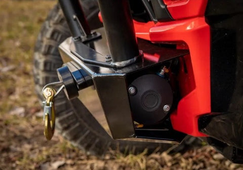 SuperATV Polaris RZR Turbo S Winch Mount with Stock Bumper