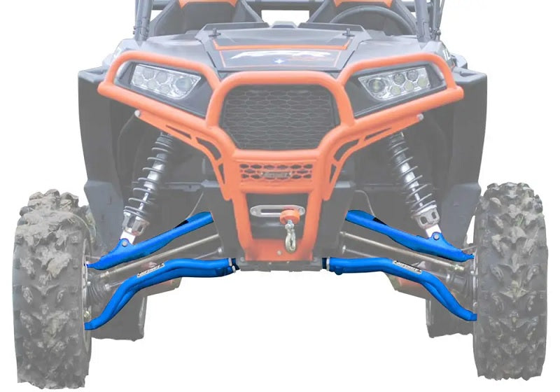 
                  
                    SuperATV Polaris RZR XP Turbo High Clearance Front A Arm Sets Blue
                  
                