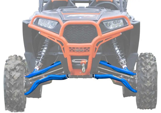 
                  
                    SuperATV Polaris RZR XP Turbo High Clearance Front A Arm Sets Blue
                  
                