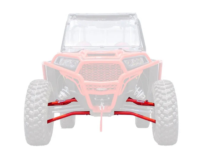 
                  
                    SuperATV Polaris RZR XP Turbo High Clearance Front A Arm Set Red
                  
                