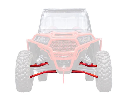 
                  
                    SuperATV Polaris RZR XP Turbo High Clearance Front A Arm Set Red
                  
                