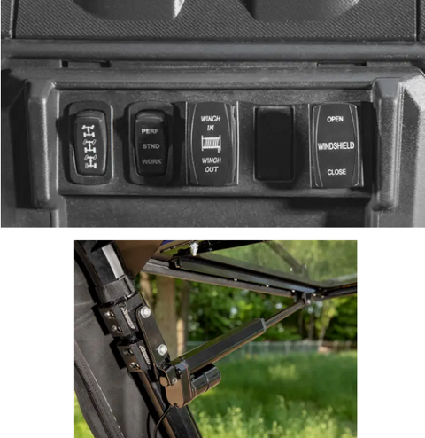 SuperATV Polaris Ranger 1000 Power Flip Up Windshield Switch