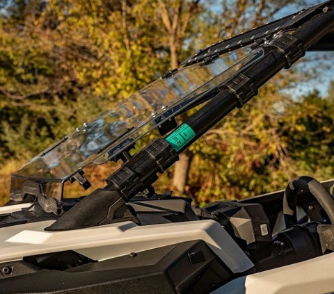 SuperATV RZR Pro XP Flip Up Windshield - Scratch Resistant