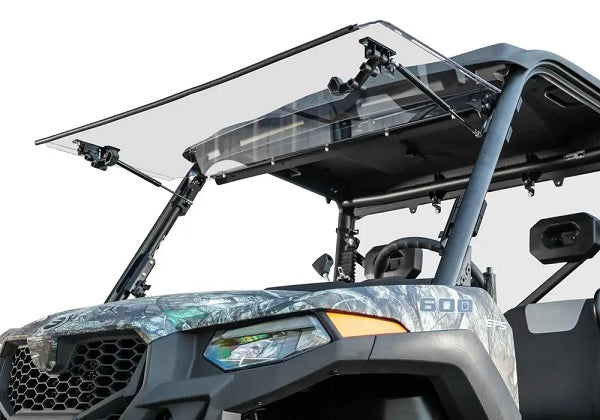 SuperATV CFMoto UForce 600 Scratch Resistant Flip Windshield