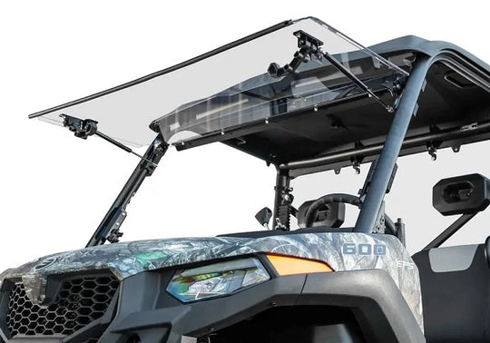 
                  
                    SuperATV CFMoto UForce 600 Scratch Resistant Flip Windshield
                  
                