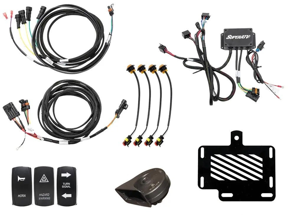 SuperATV Polaris Ranger 1000 XP Plug and Play Turn Signal Horn Kits