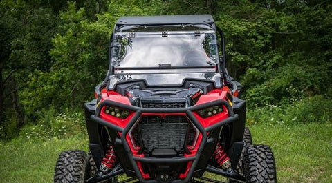 SuperATV Polaris RZR Turbo S 4 Seat Flip Up Full Windshield