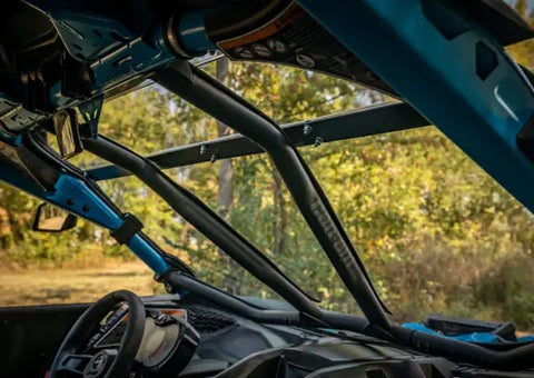 SuperATV Scratch Resistant Windshield Can Am Maverick X3 Intrusin Bar