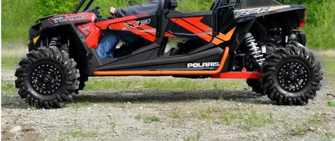 SuperATV Nerf Bar Rock Sliders for Polaris RZR XP4 Turbo Models