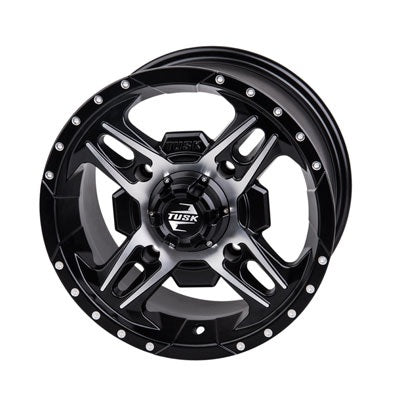 Tusk Beartooth ATV UTV Wheels - Black and Machined