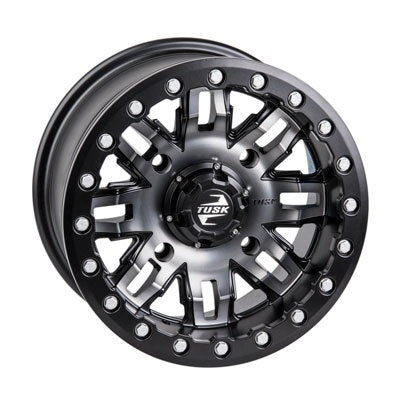 Tusk Teton ATV UTV Beadlock Wheels - Gun Metal Black