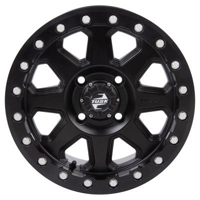 Tusk Uinta Matte Black ATV UTV Beadlock Wheels - 14x7 15x7 Inch Sizes