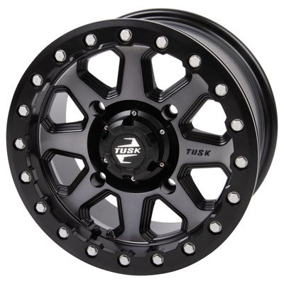 Tusk Uinta ATV UTV Beadlock Wheels - Gunmetal Black