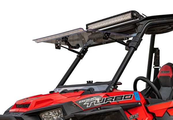 POLARIS RZR XP TURBO SCRATCH RESISTANT FLIP WINDSHIELD