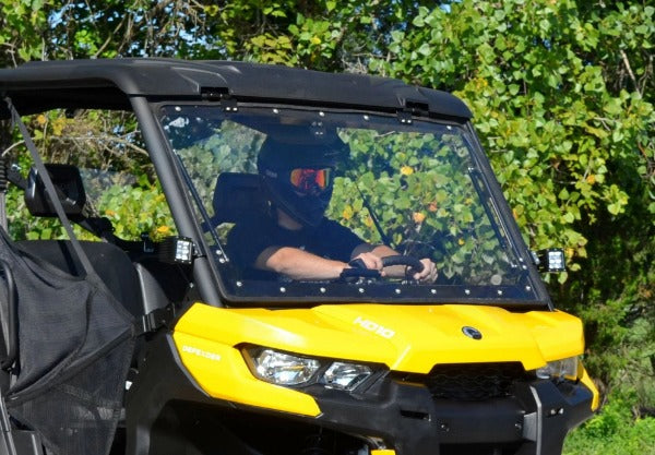 SuperATV Can Am Defender Flip Windshield