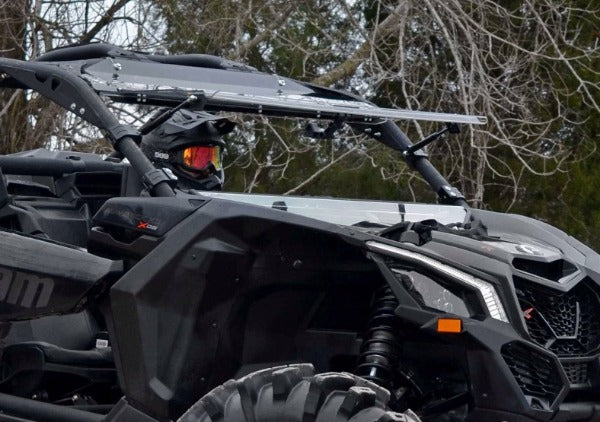 SuperATV Can Am Maverick X3 Flip Up Full Windshield