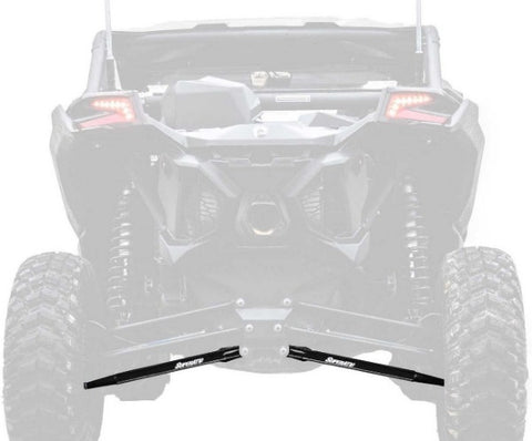 SuperATV Boxed Lower Radius Arms Black for Can Am Maverick X3