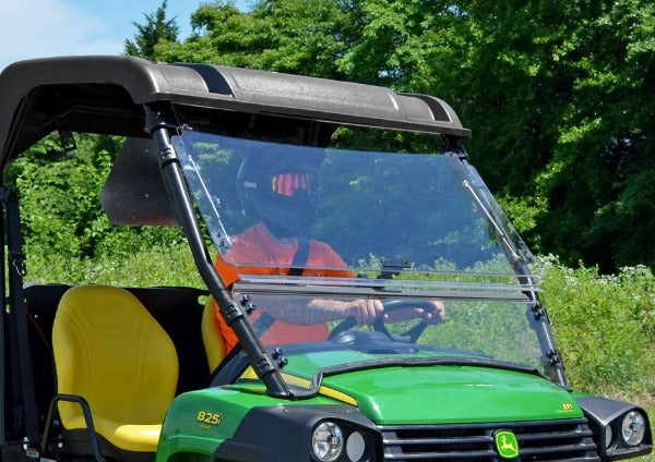 SuperATV John Deere Gator 825e Flip Up Full Windshield