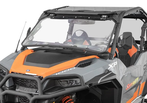 SuperATV Polaris General 1000 Windshield - Flip Up