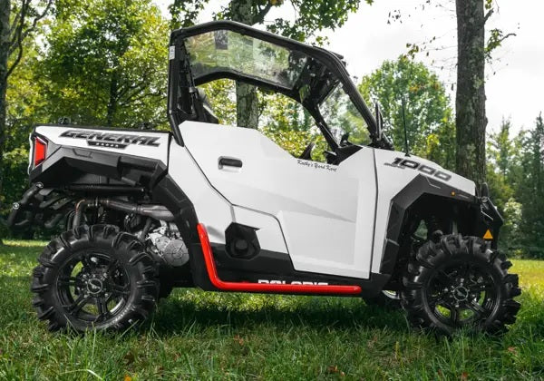 
                  
                    SuperATV Polaris General 1000 Nerf Bar Rock Sliders Red
                  
                
