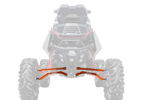 SuperATV Polaris RZR RS1 High Clearance Boxed Radius Arms Orange