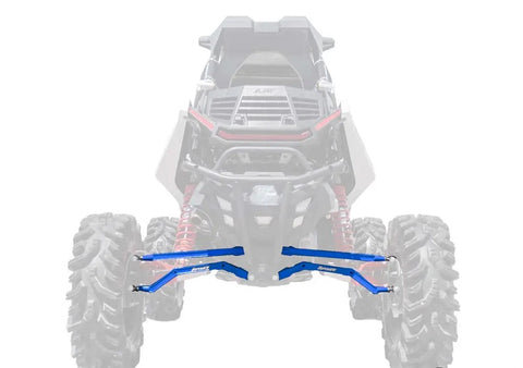 SuperATV Polaris RZR RS1 High Clearance Boxed Radius Arms VooDoo Blue