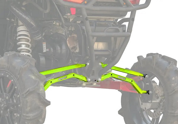 SuperATV High Clearance Rear Boxed Radius Arms for Polaris RZR XP 1000 Lime Squeeze