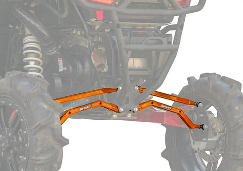 SuperATV High Clearance Rear Boxed Radius Arms for Polaris RZR XP 1000 Orange