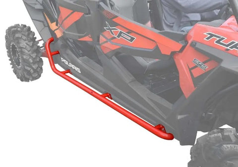 SuperATV Nerf Bar Rock Sliders Red