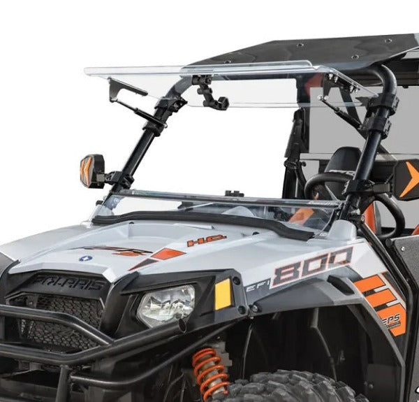 POLARIS RZR XP 900 SCRATCH RESISTANT FLIP WINDSHIELD